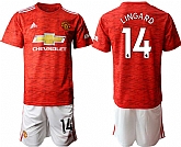 2020-21 Manchester United 14 LINGARD Home Soccer Jersey,baseball caps,new era cap wholesale,wholesale hats